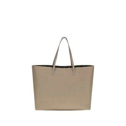 Fendi Beige Calf Leather Bos Taurus Shoulder Bag