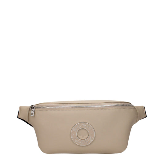 Karl Lagerfeld Beige Leather Backpack