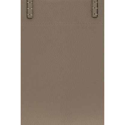 Fendi Beige Calf Leather Bos Taurus Shoulder Bag