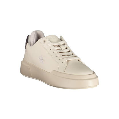 Calvin Klein White Polyester Athletic Sneakers