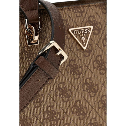 Guess Brown Polyethylene Handbag