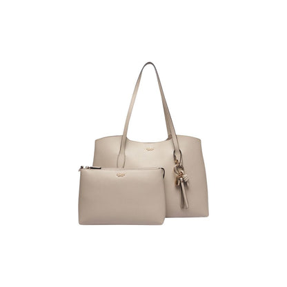 Guess Gold Polyethylene Handbag