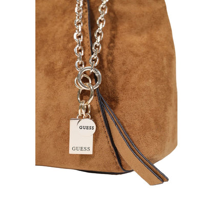 Guess Brown Polyester Handbag