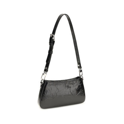 Vivienne Westwood Black Calf Leather Bos Taurus Shoulder Bag
