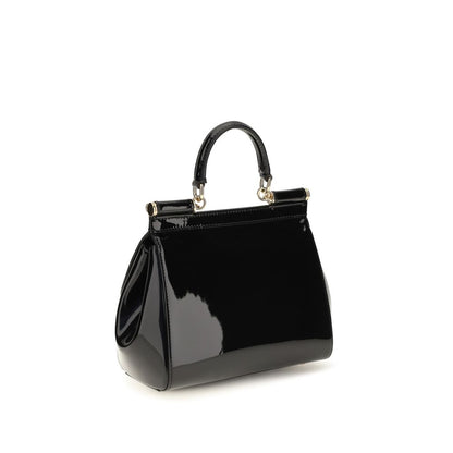 Dolce & Gabbana Black Calf Leather Bos Taurus Shoulder Bag
