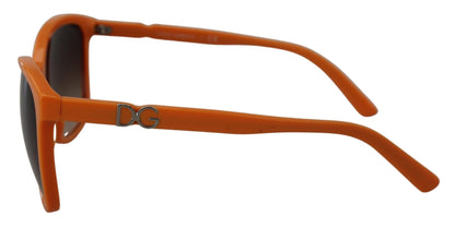 Dolce & Gabbana Chic Orange Round Sunglasses for Women