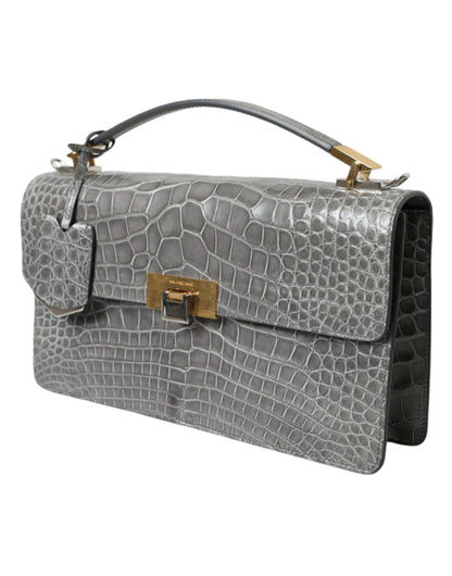 Alligator Leather Medium Shoulder Bag