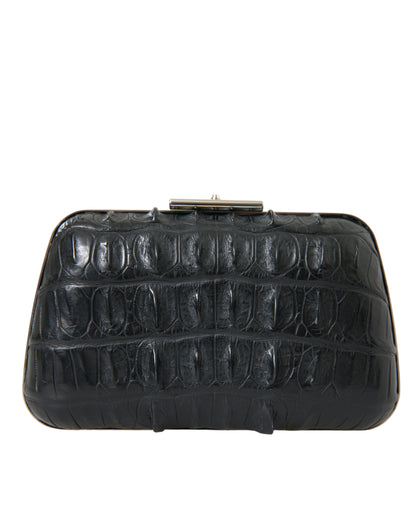 Crocodile Leather Evening Clutch