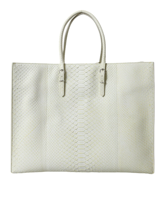 Python Leather Tote