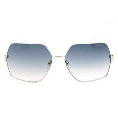 Guess White Metal Sunglasses