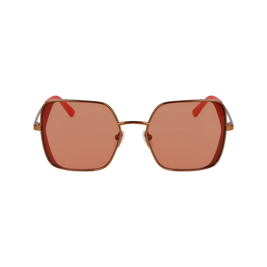 Karl Lagerfeld Orange Metal Sunglasses