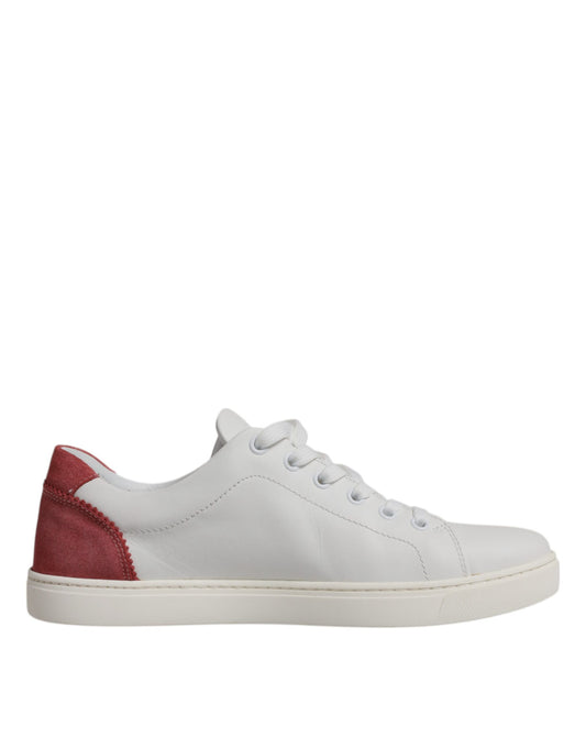 Dolce & Gabbana White London Calf Leather Sneakers Shoes