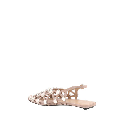 The Attico Grid Ballerinas