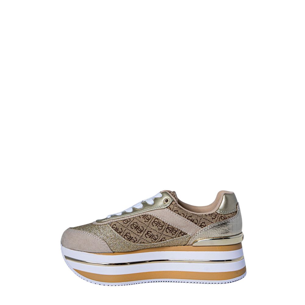 Guess Beige Polyester Sneaker