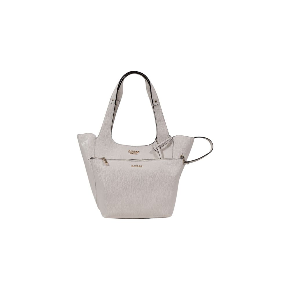 Guess Cream Polyethylene Handbag