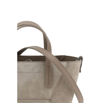 Brunello Cucinelli Suede Shoulder Bag