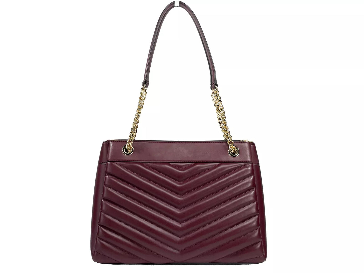 Michael Kors Whitney Medium Chain Shoulder Bag Purse Oxblood