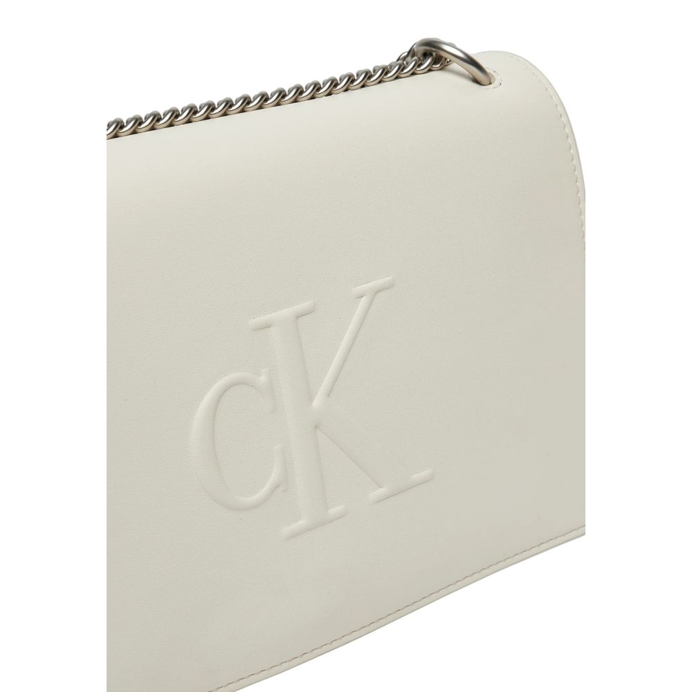 Calvin Klein Cream Polyethylene Handbag