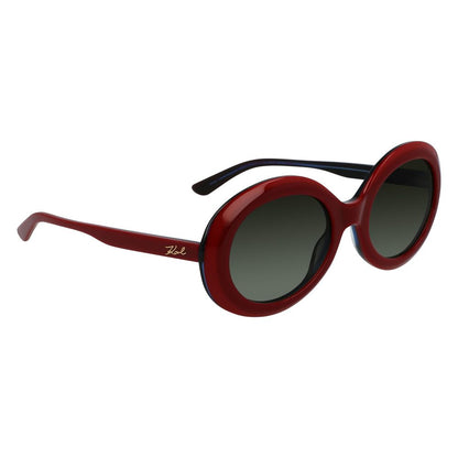 Karl Lagerfeld Red Acetate Sunglasses