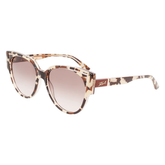 Karl Lagerfeld Brown Acetate Sunglasses