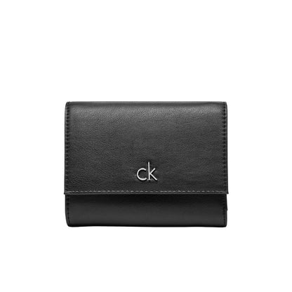 Calvin Klein Black Recycled Polyester Wallet