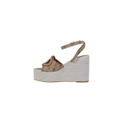 Guess Beige Polyester Sandal