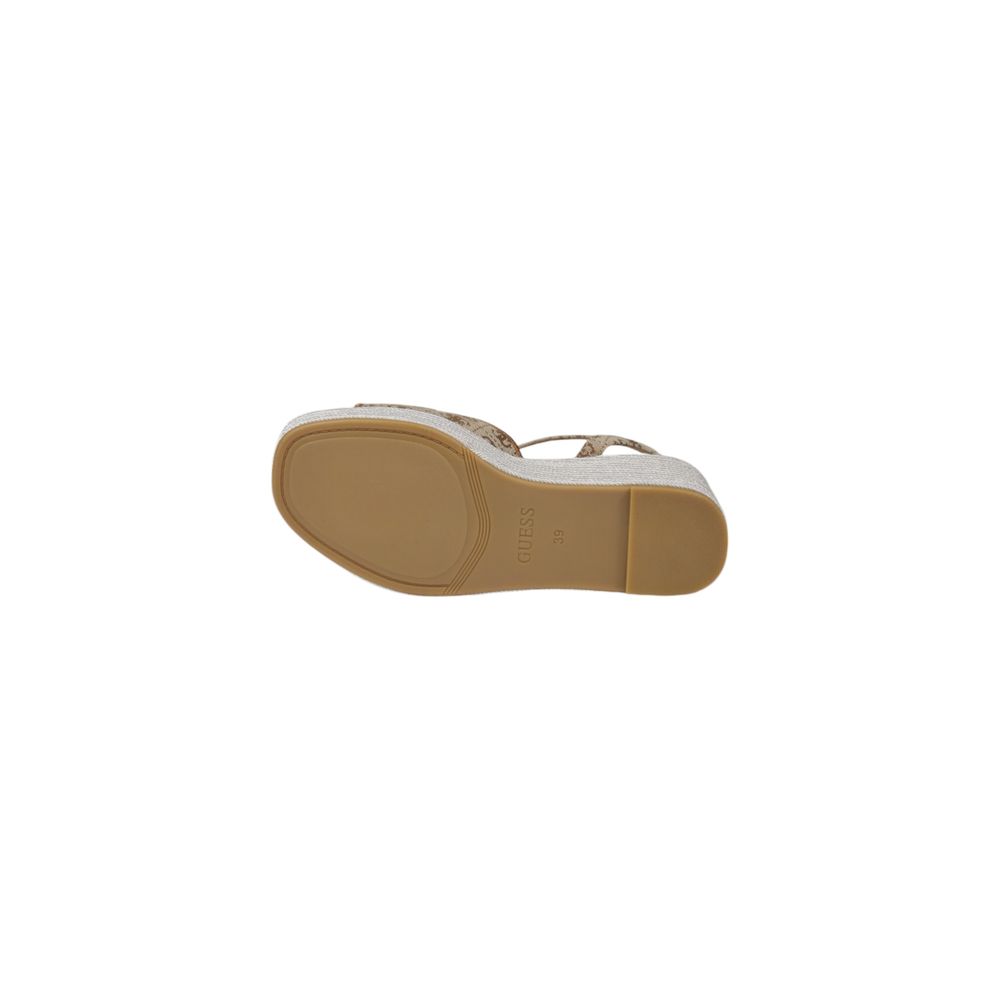 Guess Beige Polyester Sandal