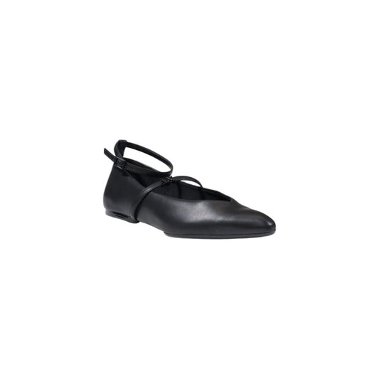 Armani Exchange Black Polyester Flat Shoe