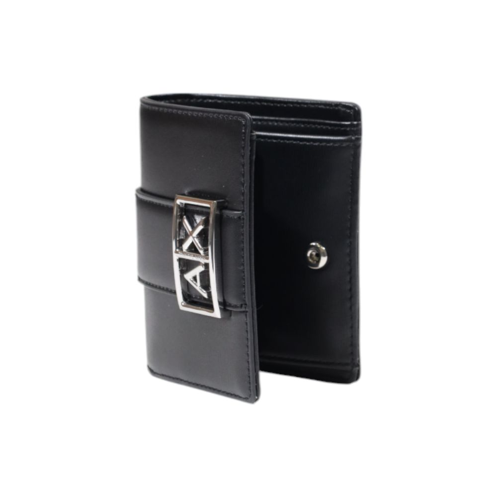 Armani Exchange Black Polyester Wallet