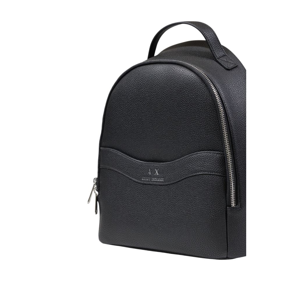 Armani Exchange Black Polyester Backpack