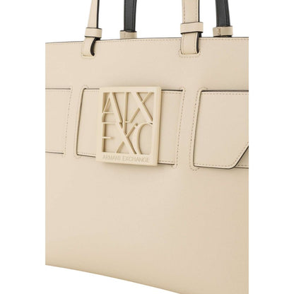 Armani Exchange Beige Polyethylene Handbag