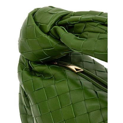 Bottega Veneta Green Leather Handbag