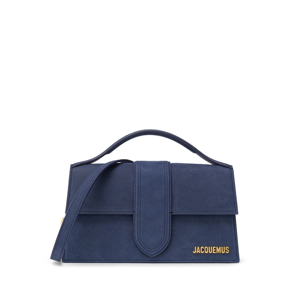 Jacquemus Navy Blue Scamosciato Handbag