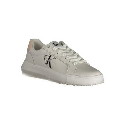 Calvin Klein White Polyester Sneaker