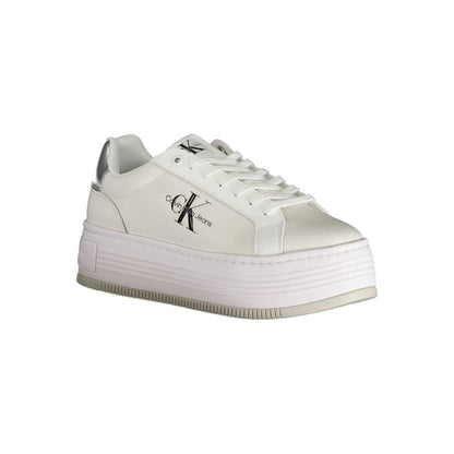 Calvin Klein White Polyester Sneaker