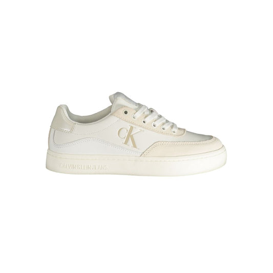 Calvin Klein White Polyester Sneaker