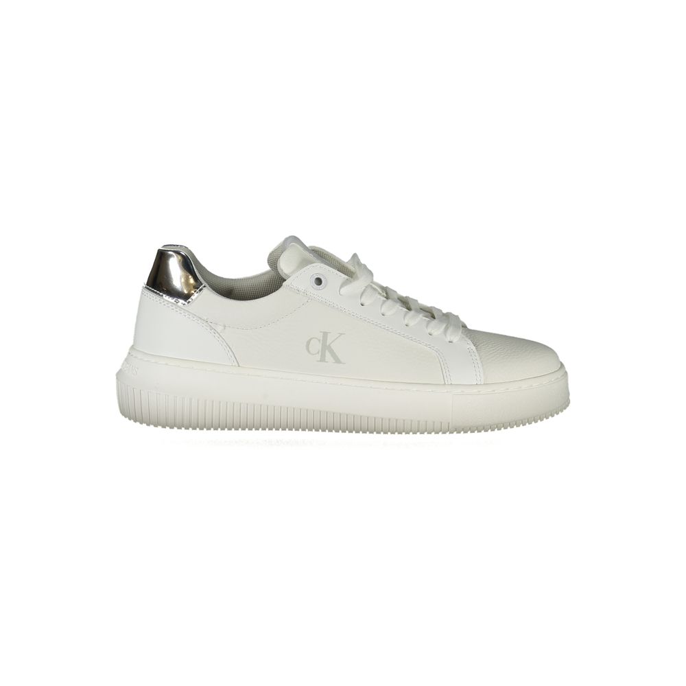 Calvin Klein White Polyester Sneaker