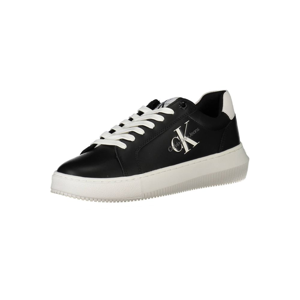 Calvin Klein Black Leather Women Sneaker