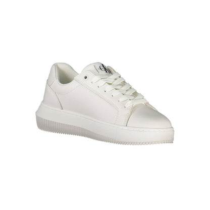 Calvin Klein White Leather Womens Sneaker