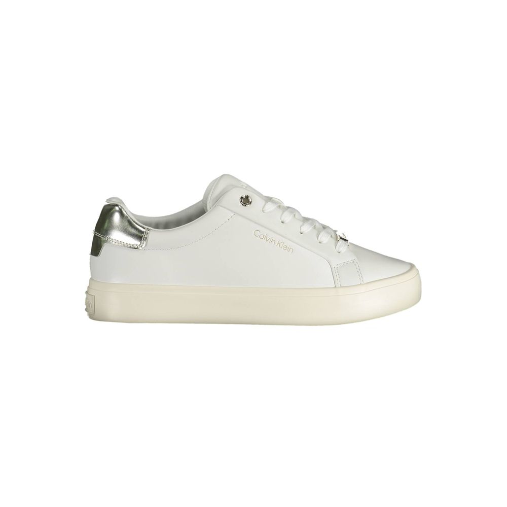 Calvin Klein White Leather Women Sneaker