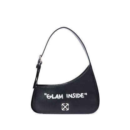Off-White Black Leather Crossbody Bag