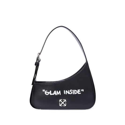 Off-White Black Leather Crossbody Bag