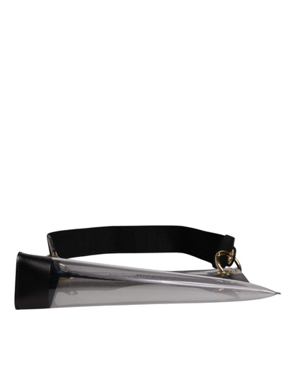 Dolce & Gabbana Clear PVC Leather Pouch Shoulder Strap Bag