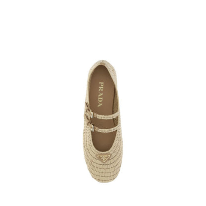 Prada Crochet Ballerinas