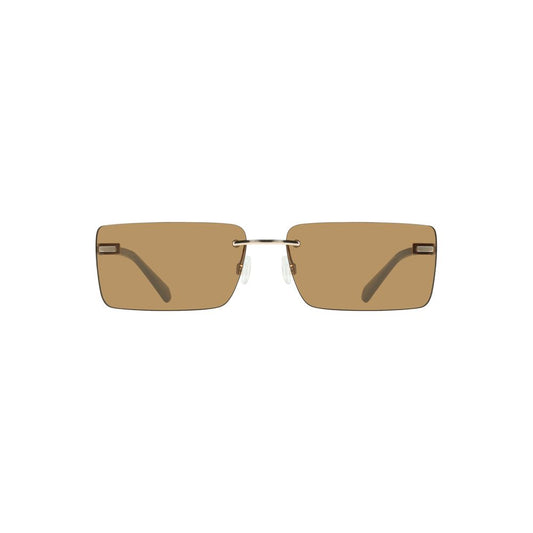 Calvin Klein Beige Metal Sunglasses