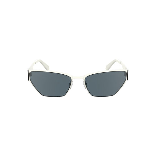 Calvin Klein White Metal Sunglasses