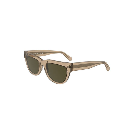 Calvin Klein Brown Acetate Sunglasses