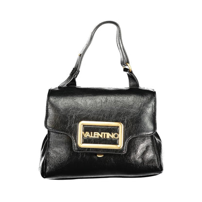 Mario Valentino Nero Poliuretano Women Bag With Adjustable Handle