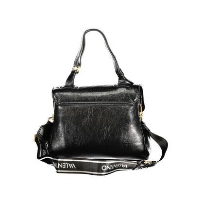 Mario Valentino Nero Poliuretano Women Bag With Adjustable Handle
