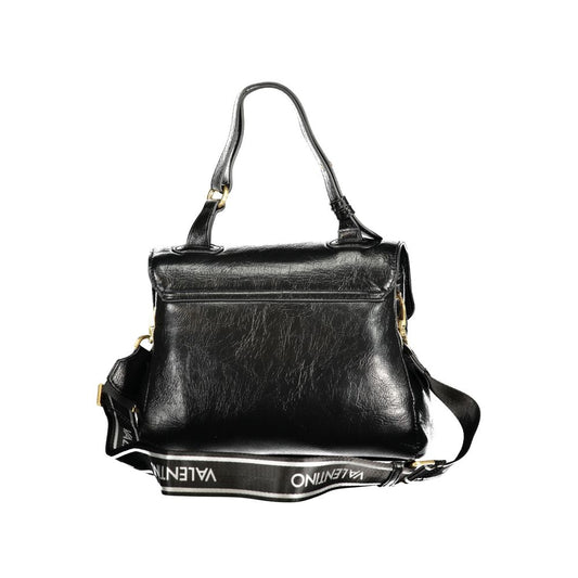 Mario Valentino Nero Poliuretano Women Bag With Adjustable Handle